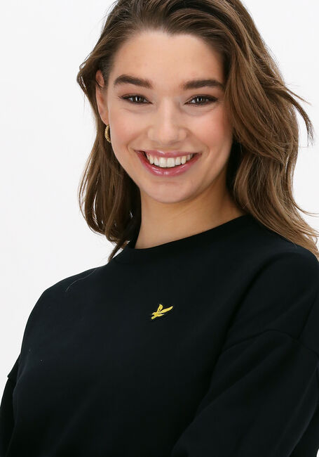 Schwarze LYLE & SCOTT Minikleid SWEATTSHIRT DRESS - large