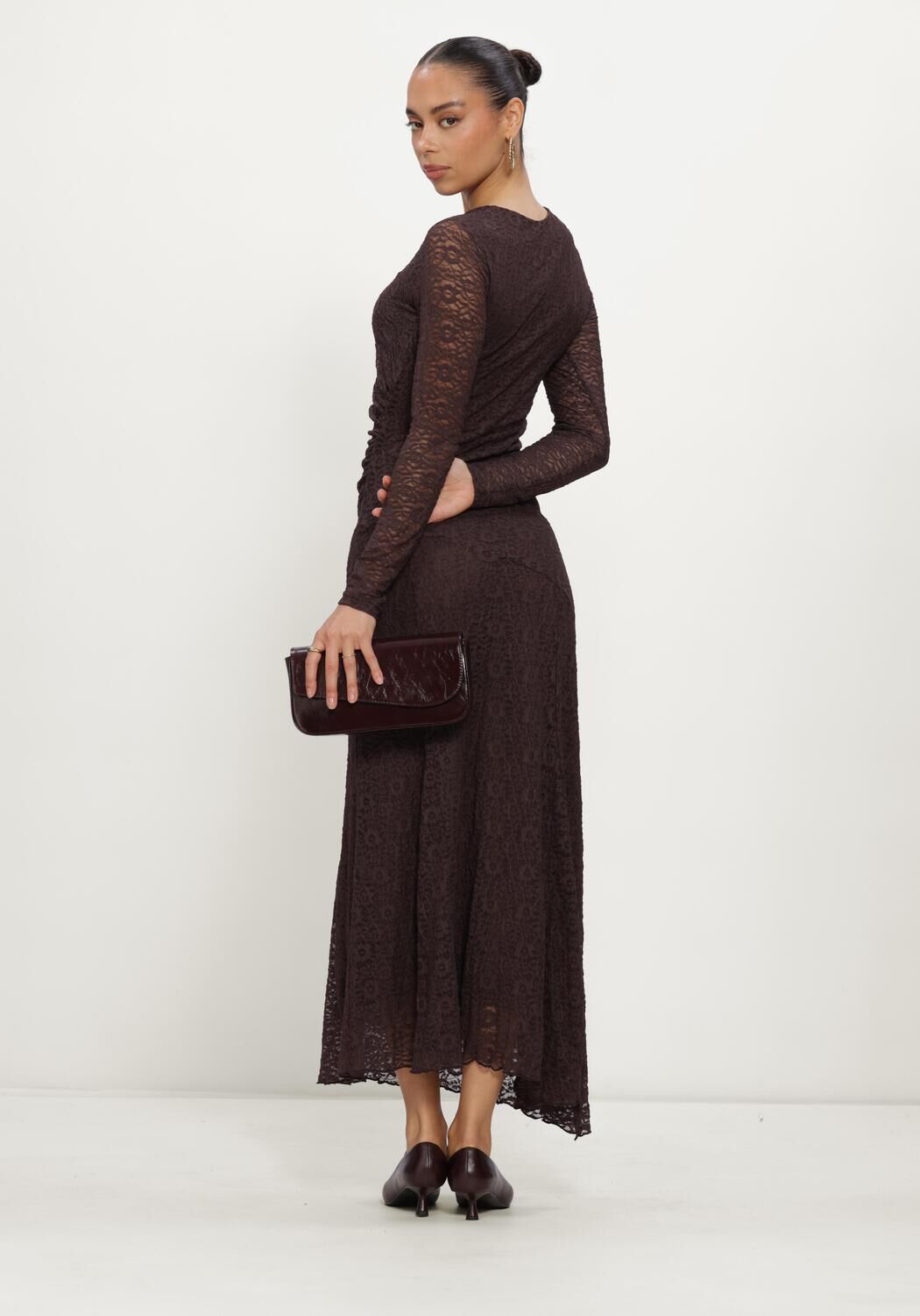 Braune GRACE & MILA Maxikleid BIANCA - large