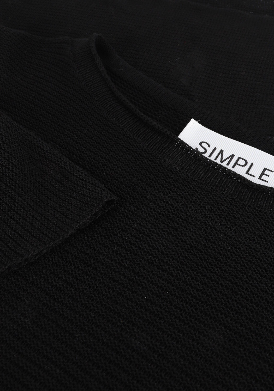 Schwarze SIMPLE Top KNITTED SWEATER CORNELIA ES - large