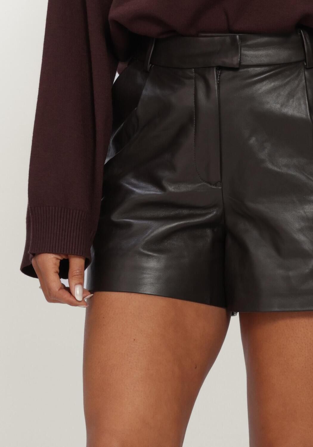 Braune STUDIO AR Kurze Hose SOFIE SHEEP SOFT WAXED - large
