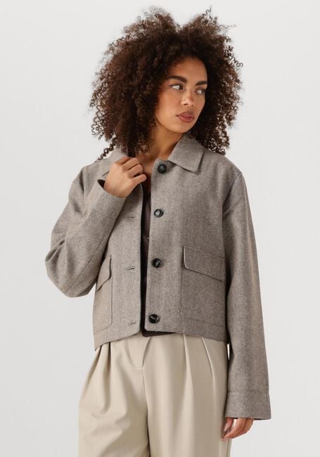 Braune NEO NOIR Jack ROMANA HERRINGBONE JACKET - large