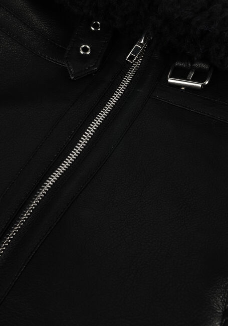 Schwarze STAND STUDIO Lederjack LORELLE MINI JACKET - large