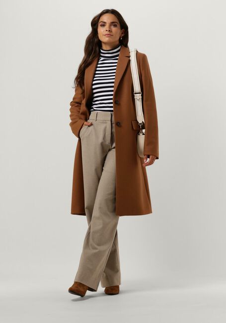 Cognacfarbene TOMMY HILFIGER Mäntel WOOL BLEND CLASSIC COATD - large