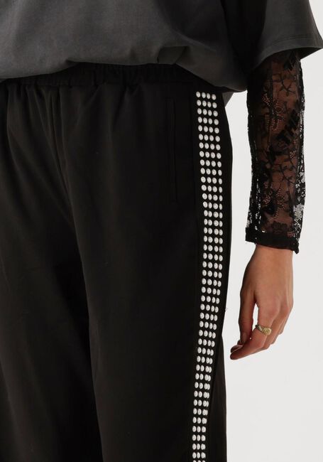 Schwarze ALIX THE LABEL Hose LADIES WOVEN PEARLS WIDE LEG PANTS - large