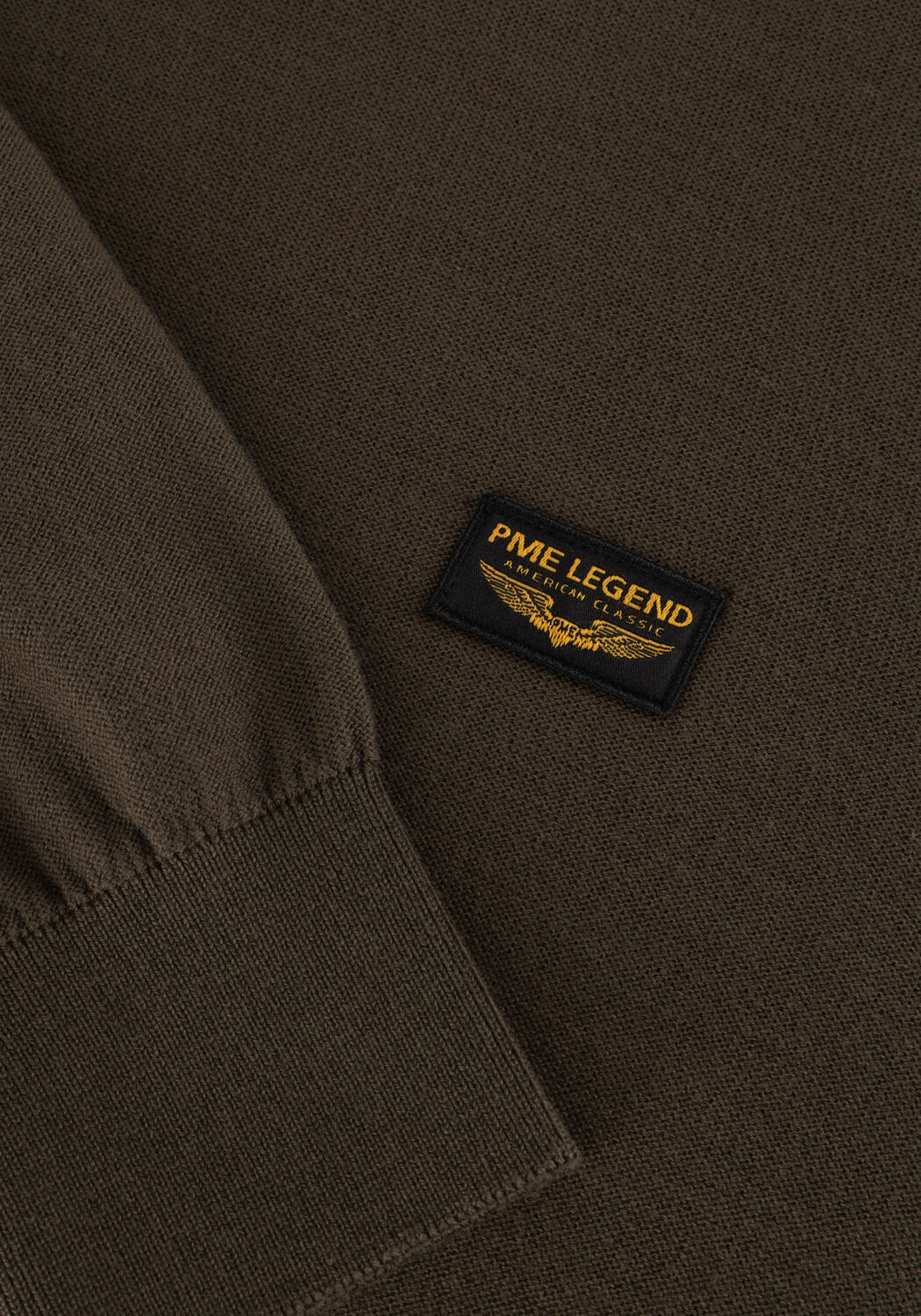 Gr&uuml;ne PME LEGEND Pullover R-NECK AMERICAN CLASSIC BUCKLEY KNIT - large