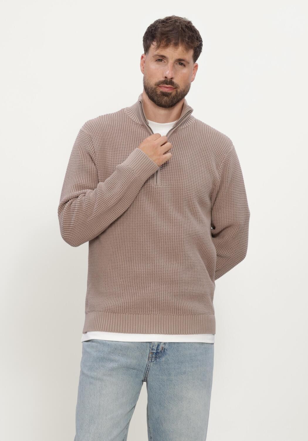 Taupe MACE Pullover M-ATLAS - large