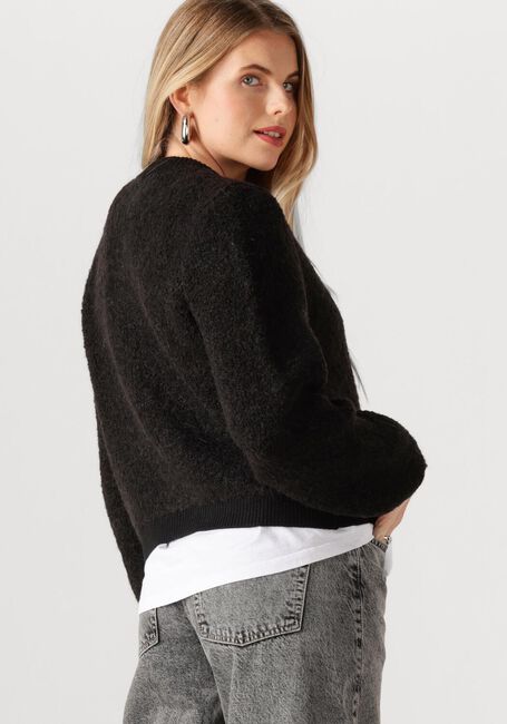 Schwarze MSCH COPENHAGEN Pullover MSCHNERIDA KNIT JACKET - large