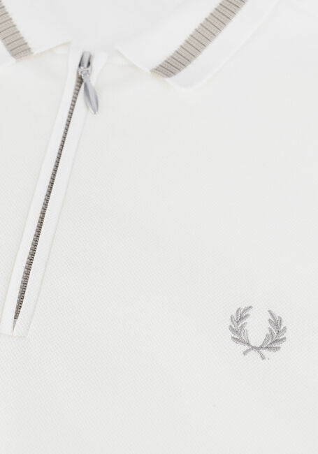 Nicht-gerade weiss FRED PERRY Polo-Shirt ZIP NECK POLO SHIRT - large