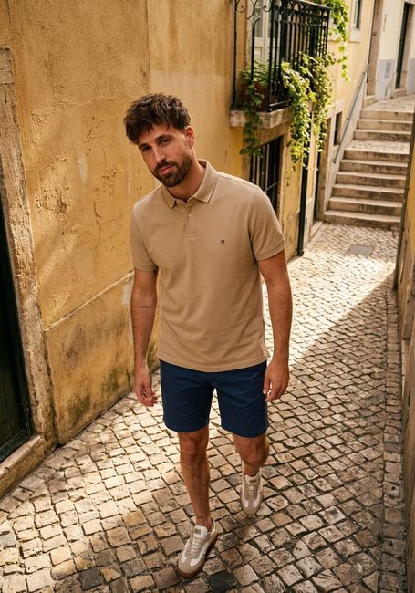 Beige TOMMY HILFIGER Polo-Shirt 1985 REGULAR POLO - large