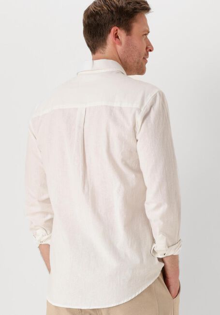 Weiße ANERKJENDT Casual-Oberhemd AKLEIF L/S COT/LINEN SHIRT - large