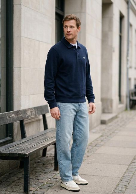 Dunkelblau LACOSTE Pullover CLASSIC FIT POLO COLLAR RIBBED POLO - large