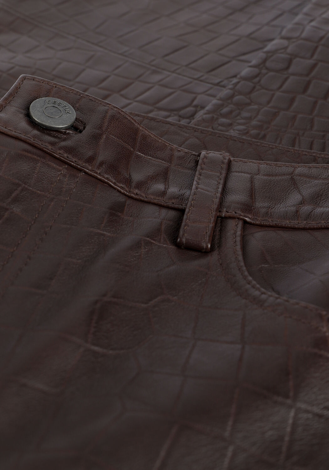 Braune GESTUZ Weite Hose SALLY GZ HW PANTS - large