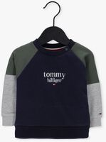 Dunkelblau TOMMY HILFIGER Sweatshirt BABY LOGO COLORBLOCK CREWNECK SWEATER - medium