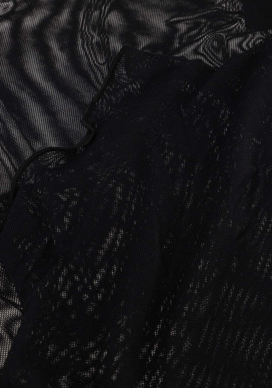 Schwarze OBJECT Top OBJNELA LS O-NECK MESH TOP REP - large