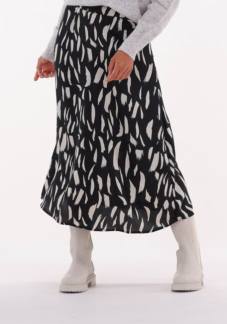 Schwarze OBJECT Midirock PAPAYA HW LONG SKIRT - large