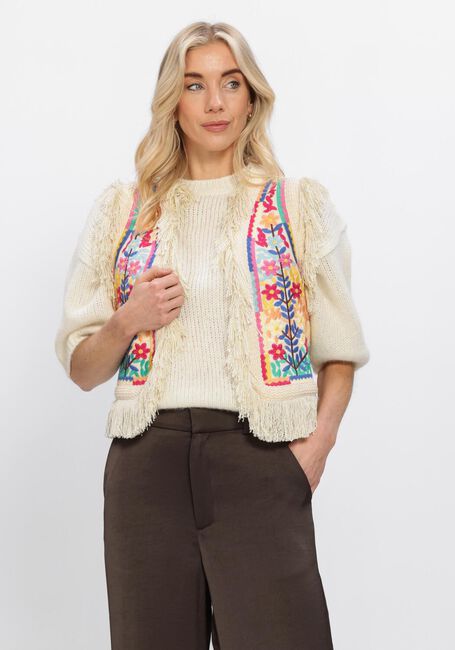 Mehrfarbige/Bunte ANTIK BATIK Gilet RAINBOW GILET - large