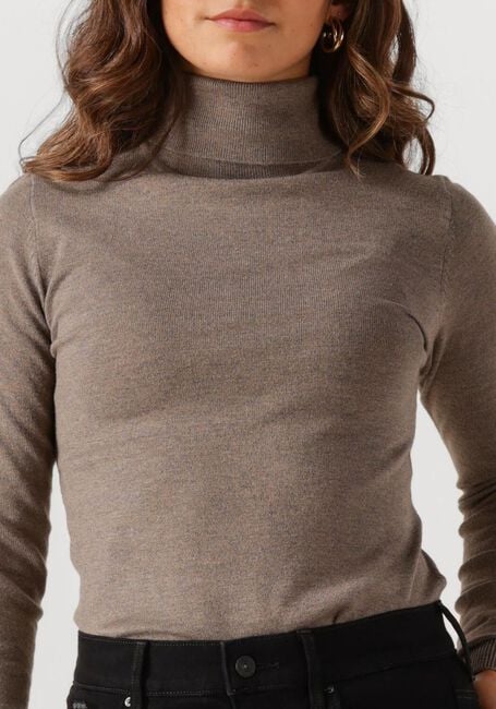 Taupe OBJECT Pullover OBJTHESS L/S ROLLNECK KNIT PULLOVER - large