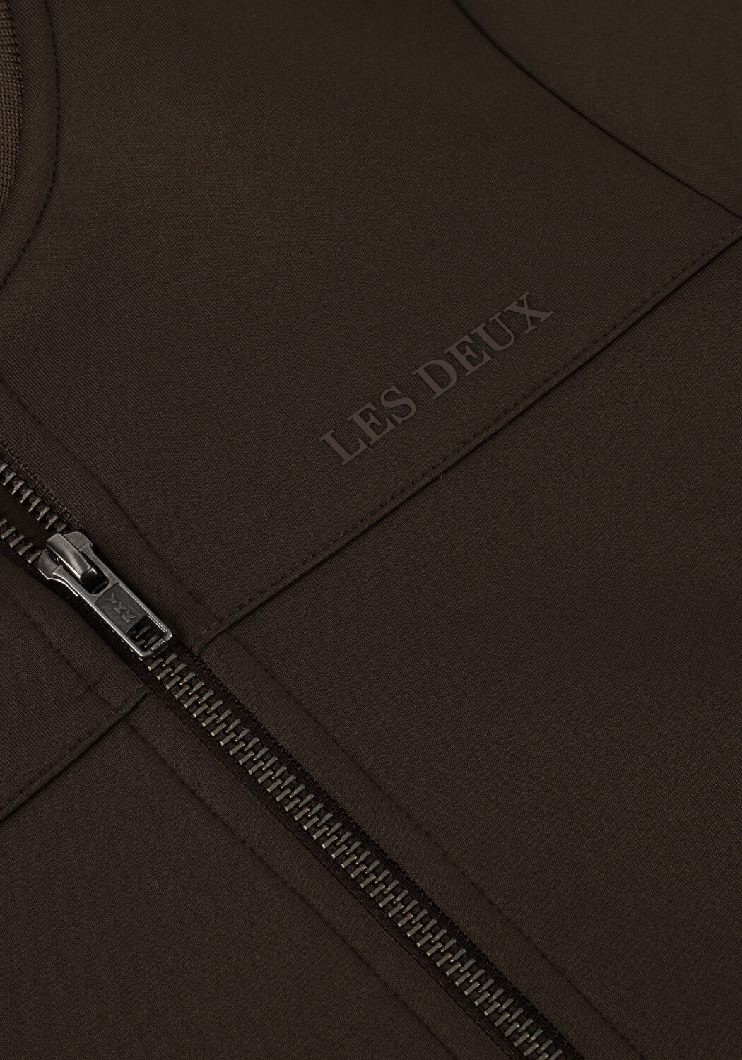 Braune LES DEUX Strickjacke BALLIER TRACK JACKET KIDS - large