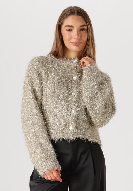 Goldfarbene KNIT-TED Strickjacke LYNN CARDIGAN - large