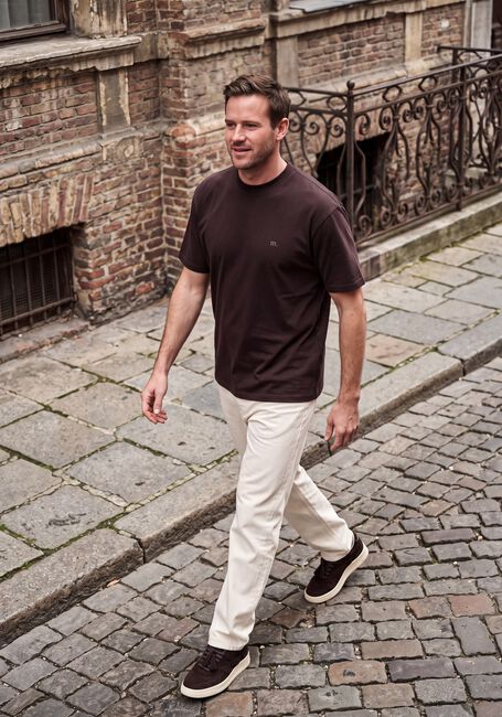 Braune MACED T-shirt M-ALAN - large