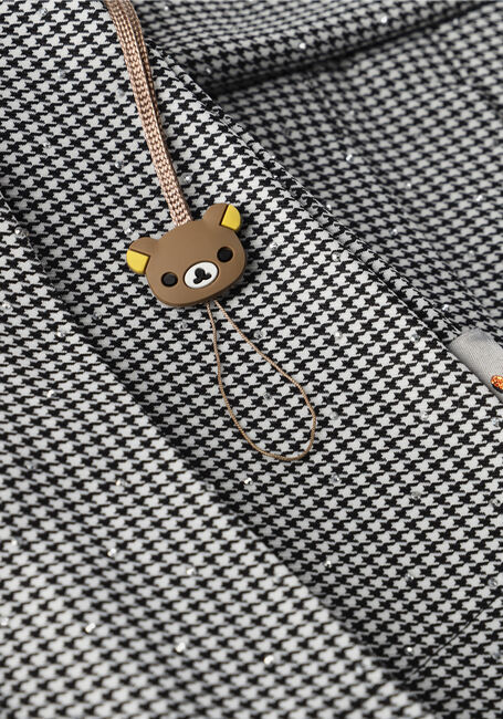 Schwarze MOODSTREET Minirock CHECK DIAMONDS PLEADED SKIRT - large