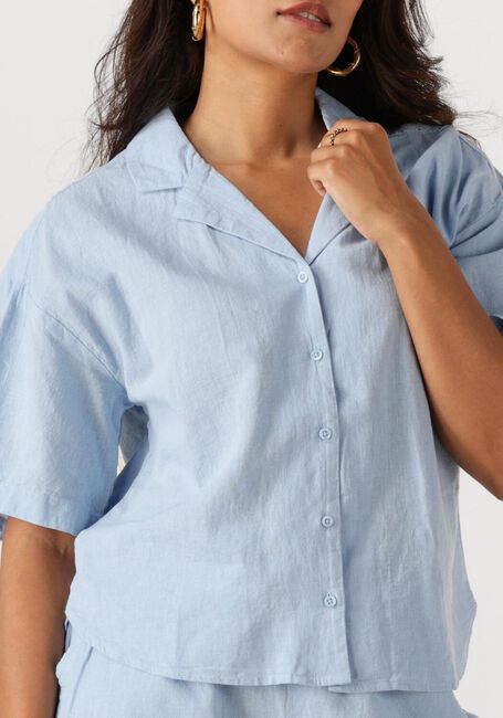 Hellblau SELECTED FEMME Blusen SLFLUISA 2/4 REVERS SHIRT B - large