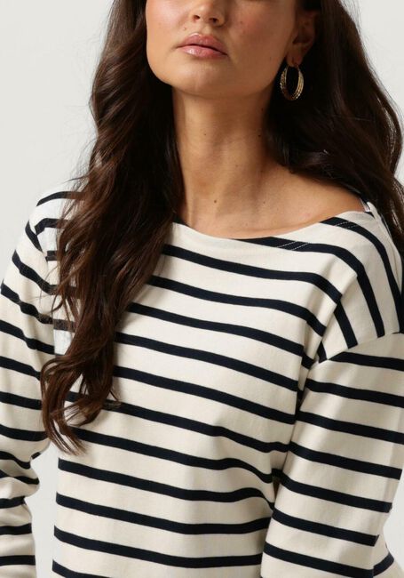 Blaue CO'COUTURE Tops & T-shirts CLASSIC STRIPE CROPPED SWEAT - large