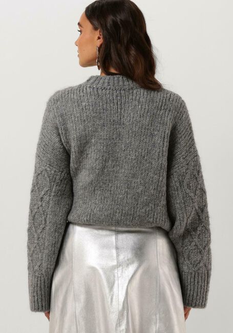 Graue SECOND FEMALE Pullover DIA KNIT O-NECK - large