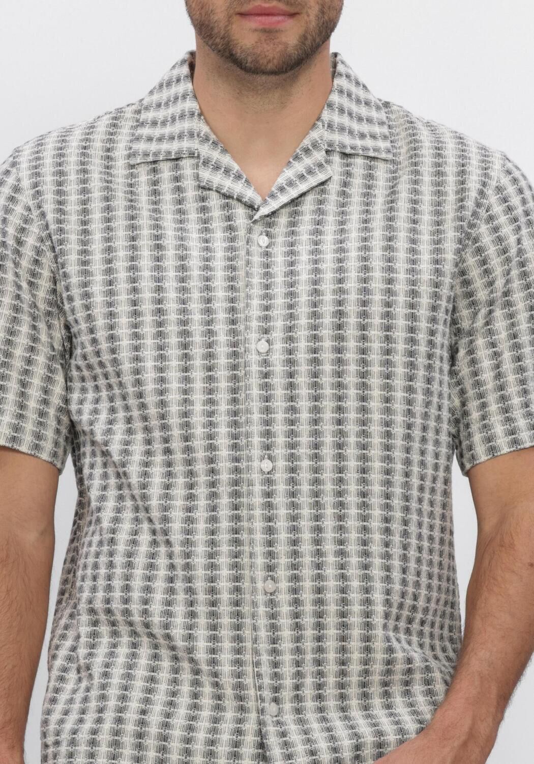 Blaue DSTREZZED Casual-Oberhemd LUCAS RESORT SHIRT - large