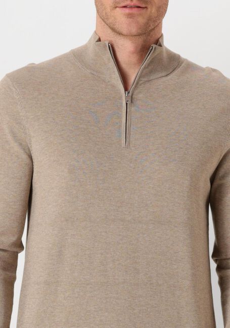 Beige PROFUOMO Pullover HALF ZIP LUXURY BASIC - large