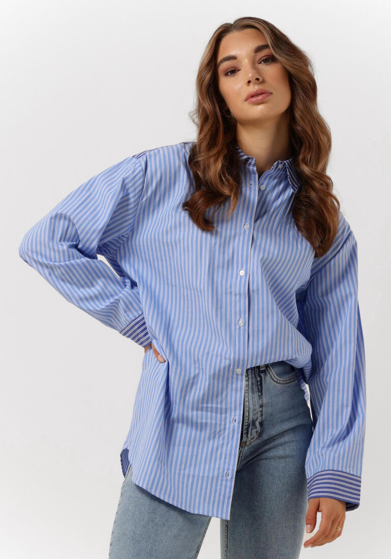 hellblau modström bluse andy shirt