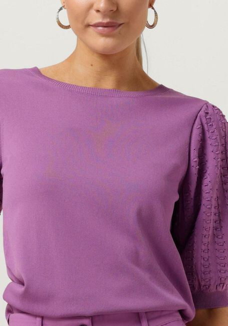 Lilane JANSEN AMSTERDAM Top K136 KNITTED TOP 3/4 PUFFED SLEEVE - large
