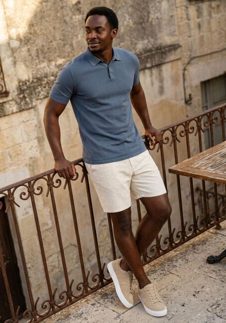 Petrol THE GOODPEOPLE Polo-Shirt PLAN - large