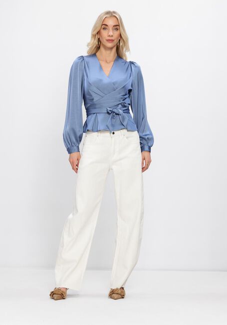 Blaue NEO NOIR Blusen RISTA HEAVY SATEEN BLOUSE - large