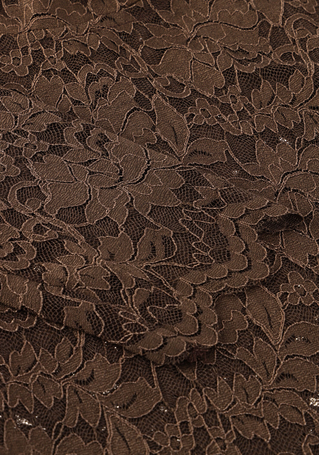 Braune NEO NOIR Top LIZA LACEFLOWER BLOUSE - large