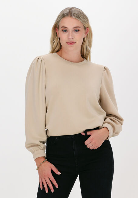 Beige MSCH COPENHAGEN Pullover IMA PUFF SWEATSHIRT - large