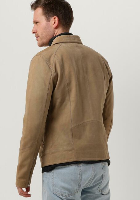 Sand GOOSECRAFT Lederjack GC ROD JACKET - large