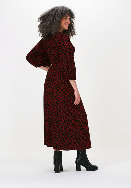 Rote JANSEN AMSTERDAM Midikleid DRESS OVERLAP - large