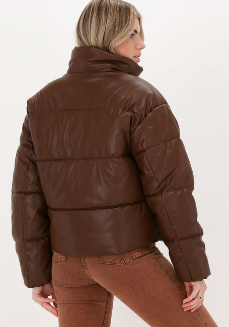 Braune RIANNE MEIJER x NA-KD Wattierte Jack PU PADDED JACKET - large