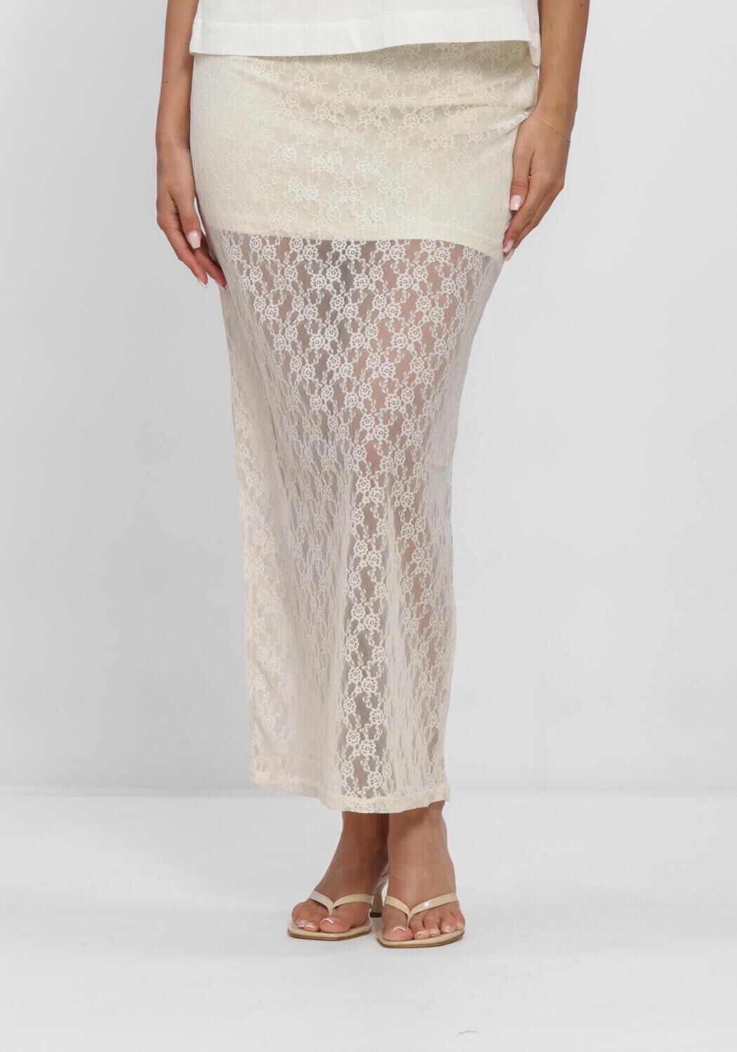 Rote Y.A.S. Maxirock YASKARINAHW LONG LACE SKIRT KA - large