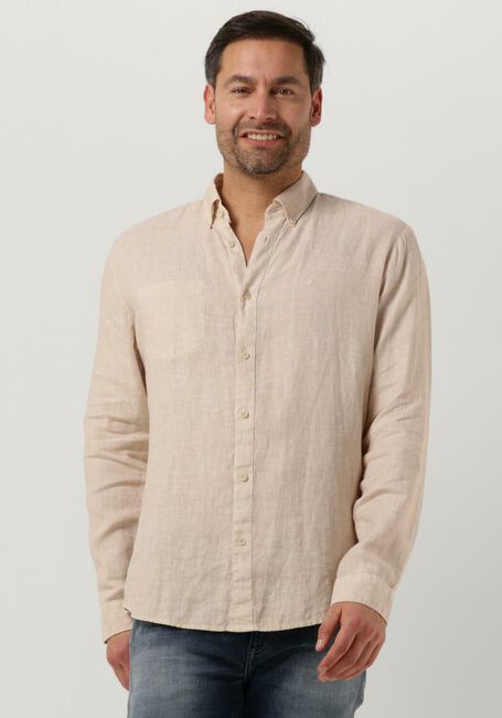 Beige BUTCHER OF BLUE Casual-Oberhemd ROBBINS LINEN CLEAN SHIRT - large