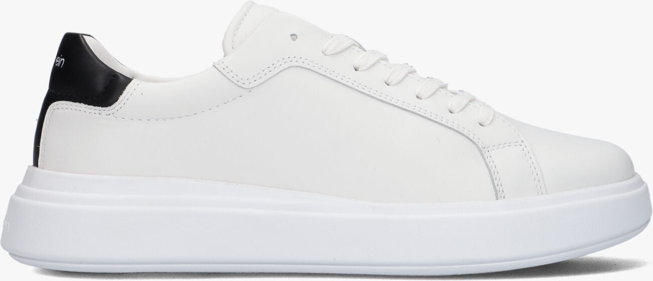 TRAINER LOW LACE-UP SNEAKER IN CALFSKIN OPTIC WHITE PEARL GRAY