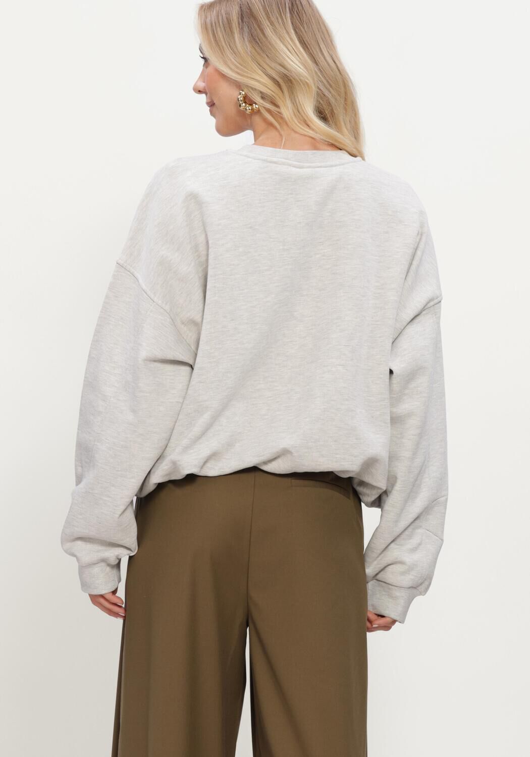 Hellgrau GESTUZ Sweatshirt GZKAHLA MEL SWEATSHIRT - large