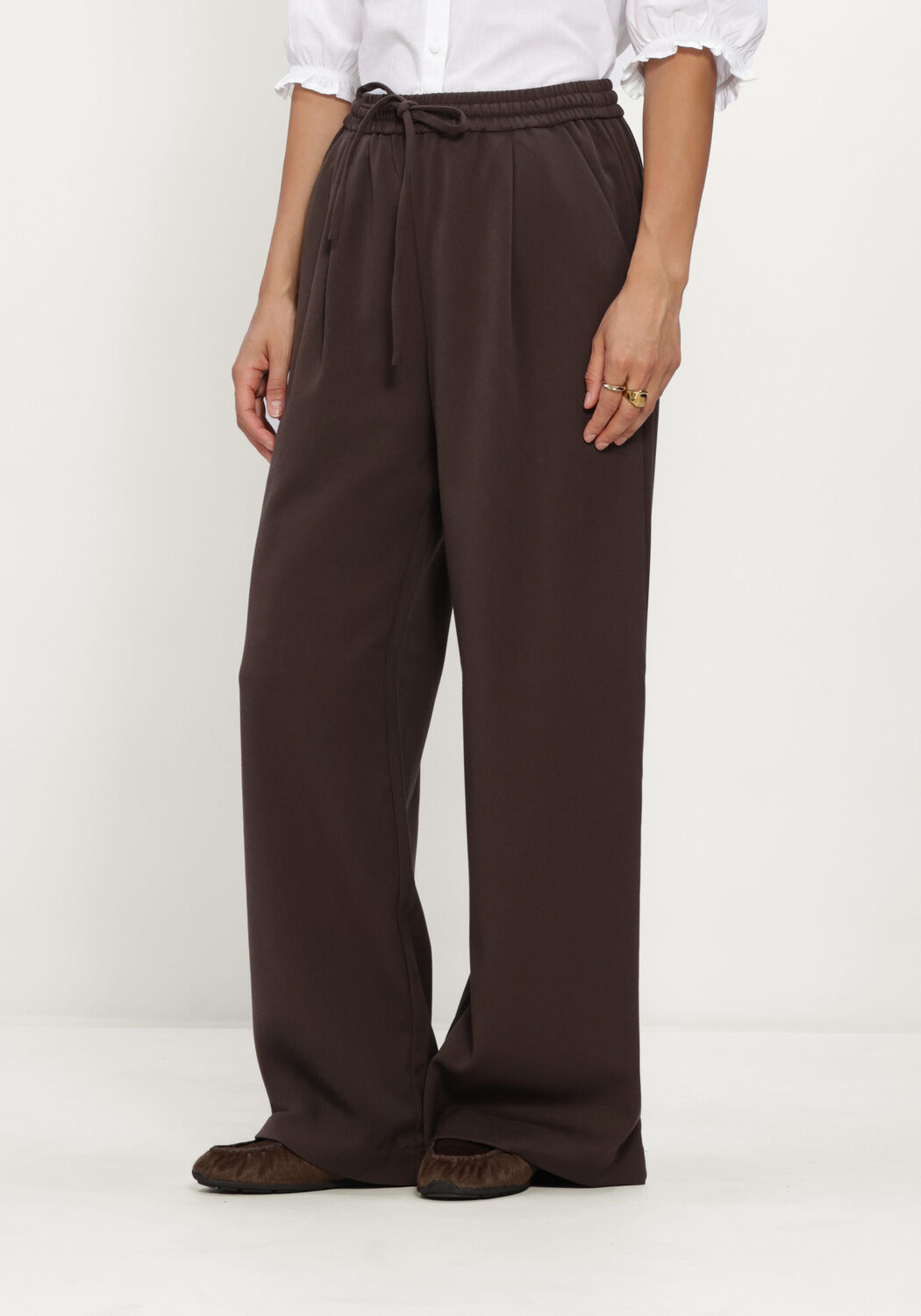 Braune MSCH COPENHAGEN Weite Hose MSCHJALEN HENRIKA PANTS - large
