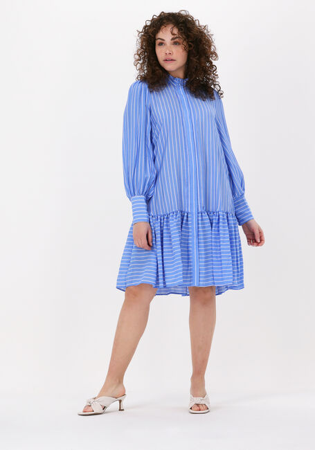 Blaue BRUUNS BAZAAR Minikleid AMARA DELIAH DRESS - large