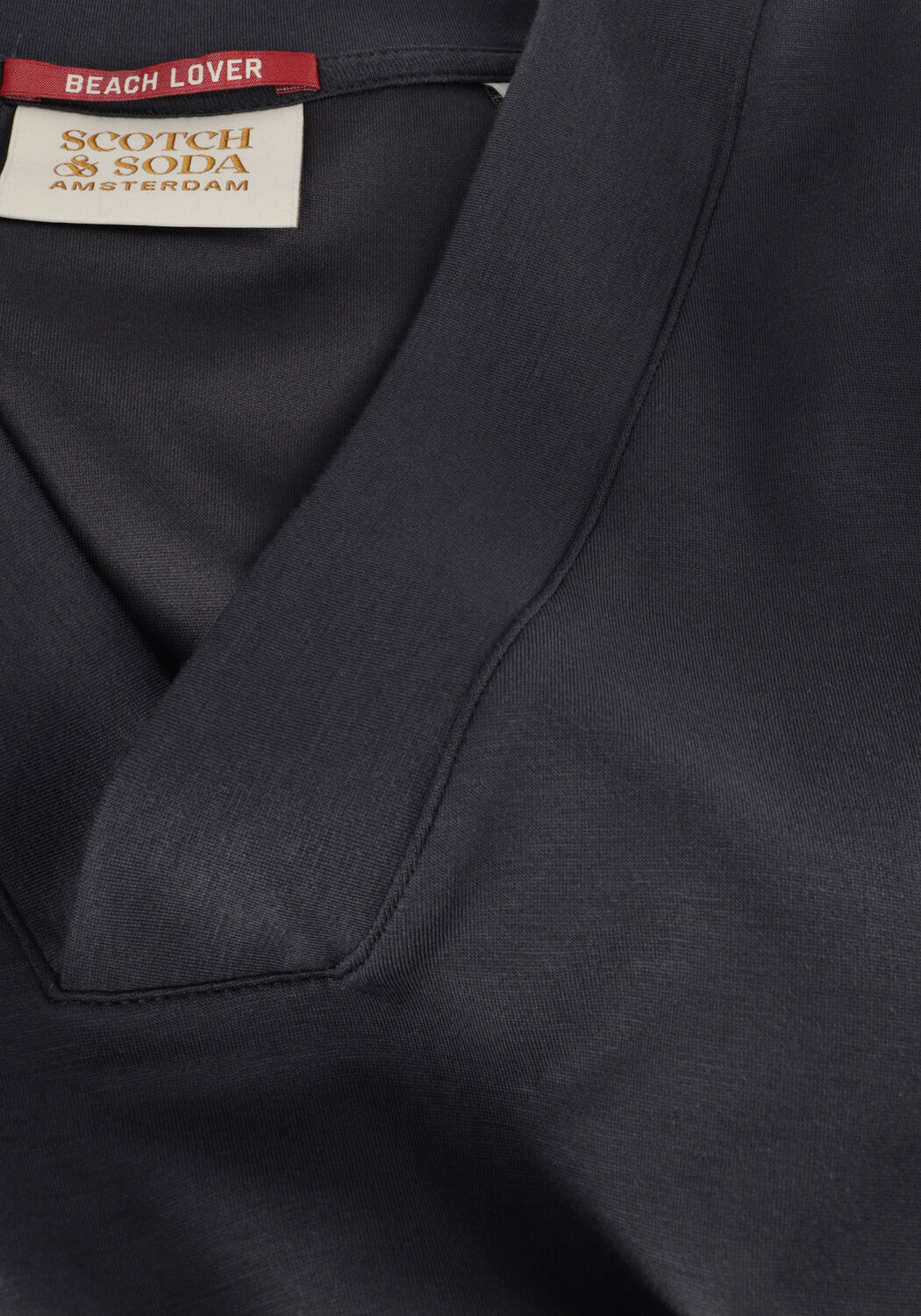 Schwarze SCOTCH & SODA Pullover V-NECK SLEEVELESS MODAL SWEATSHIRT - large