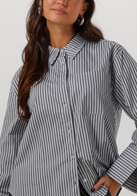 Blaue MODSTRÖM Blusen LAINEYMD SHIRT - large