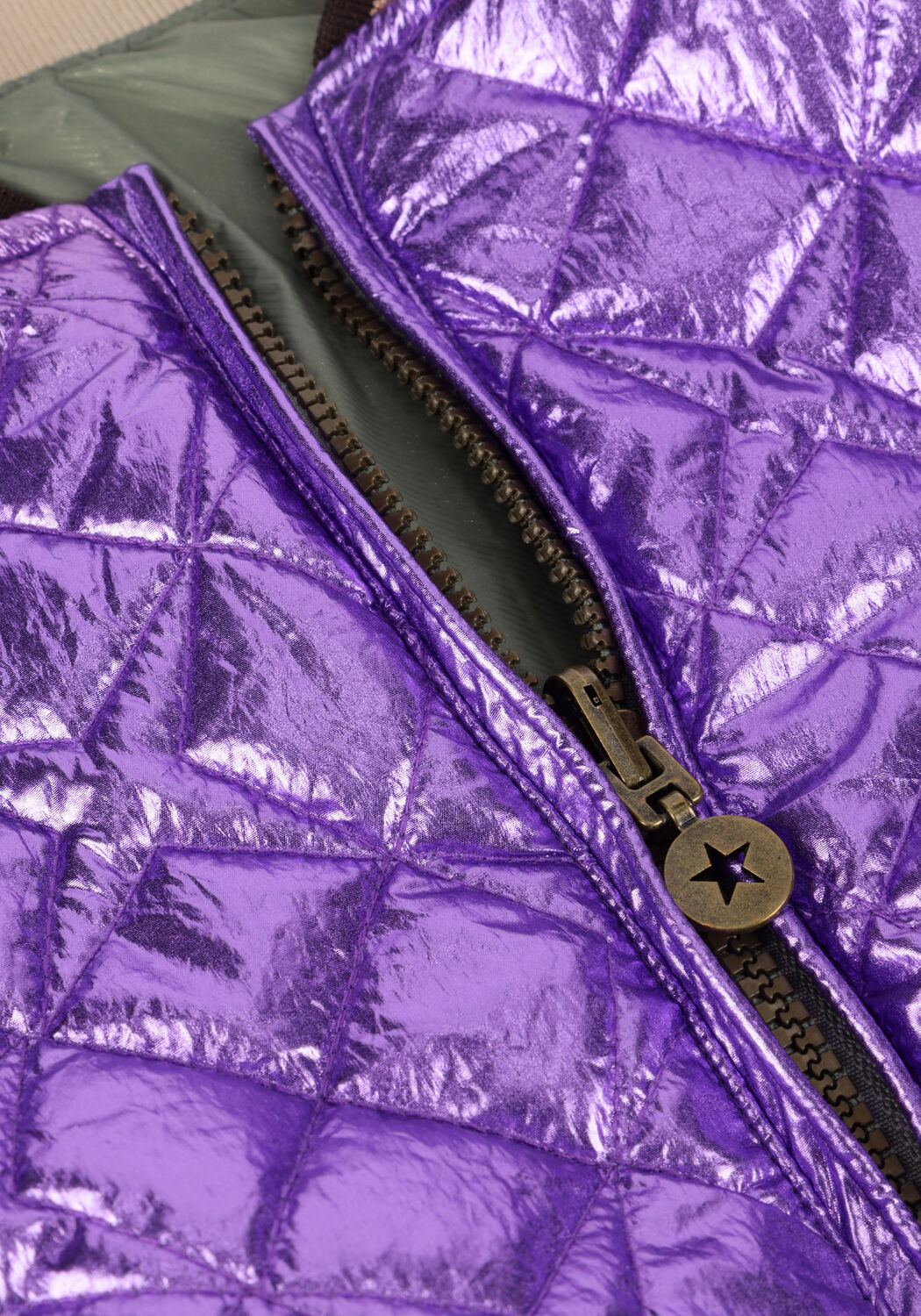 Metallisch LIKE FLO Jack AMBER FLO REVERSIBLE JACKET - large