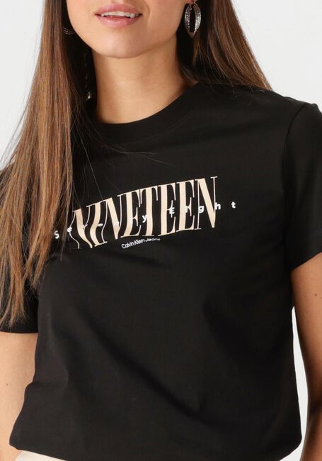 Schwarze CALVIN KLEIN T-shirt 19 GRAPHIC REG TEE - large