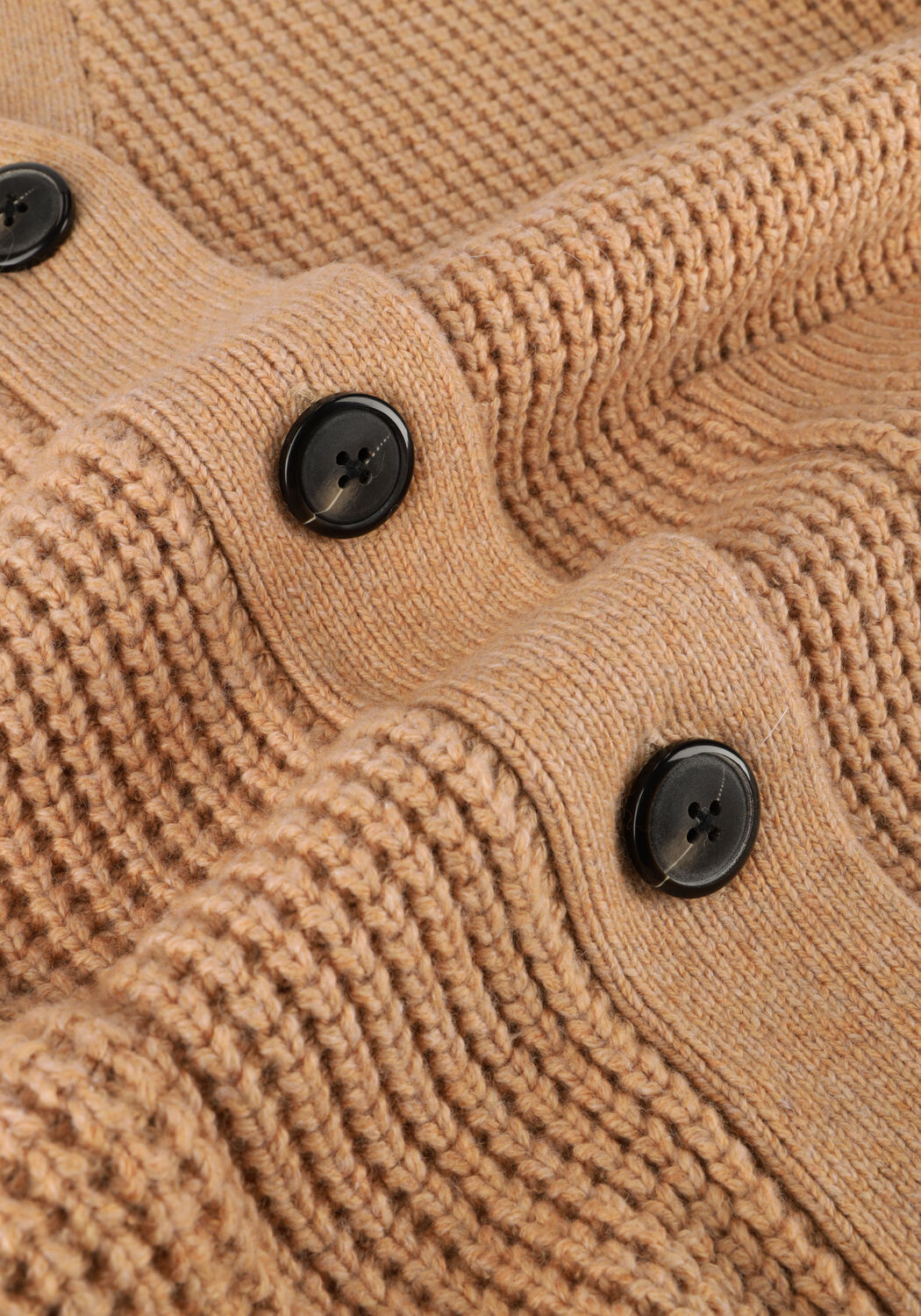 Camelfarbene RUBY TUESDAY Strickjacke VLINN SLEEVELESS CARDIGAN W PACHED POCKETS - large